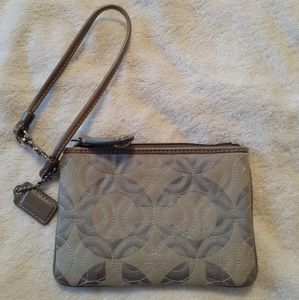 Grey Coach Wristlet